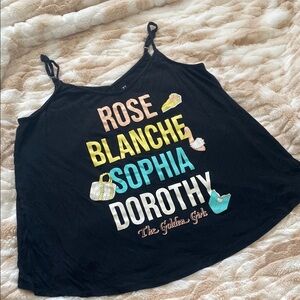 Black Golden Girls black Graphic Tank Top